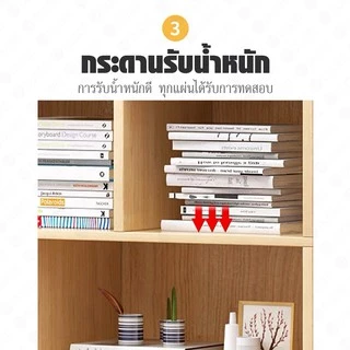 DUDEE ตู้หนังสือชั้นวางหนังสือตู้เก็บของ ห้องนั่งเล่นห้องทำงานเรียบง่าย
