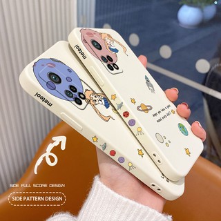 เคสโทรศัพท์สาวนักบินอวกาศ Liquid Silicone Phone Case For Xiaomi Mi 10T 10Tlite 10TPro Lite Pro Mi 10 10s 10Lite 10Pro Lite Pro Shockproof Camera Lens Protection Soft Back Cover เคสมือถือ