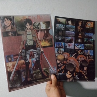 ของแท้มีจำนวน จำกัด แฟ้มA4 อนิเมะ ผ่าพิภพ ไททัน Attack on Titan Anime Japan