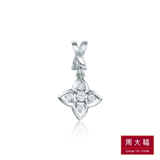 Chow Tai Fook จี้เพชรทองคำขาว 18K White Gold CM 175424