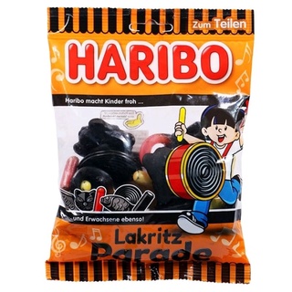 ฮาริโบ เยลลี่ชะเอม คอลเลคชั่นพาเรด Haribo Lakritz Parade Jelly 170g.