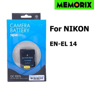 SPA battery For Nikon EN-EL14 / EN-EL14a Camera Battery แบตเตอรี่กล้อง