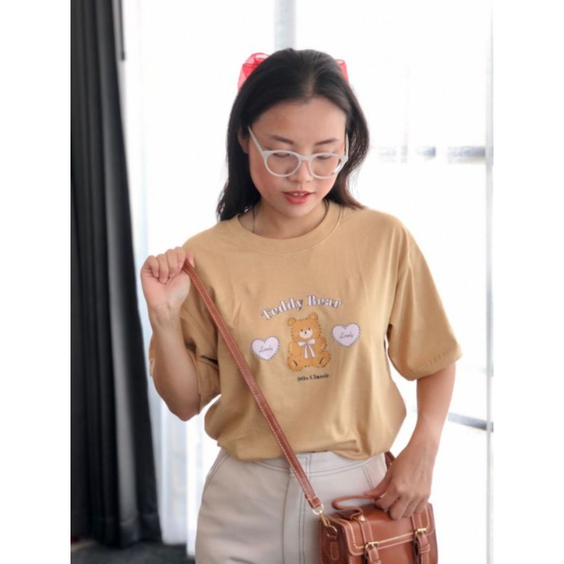 เสื้อยืดสไตล์เกาหลี 🐻 ลาย Teddy Bear