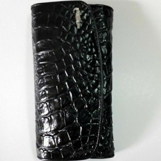 crocodile skin  purse กระเป๋าถือหนังจระเข้แท้สีดำ