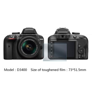 กระจกนิรภัยป้องกันหน้าจอสำหรับ Nikon D3400 D3300 D3200 D3100 กล้องฟิล์มฟิล์มนิรภัยฟิล์มป้องกัน HD