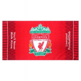 ผ้าเช็ดหน้า ผ้าเช็ดหัว ลิเวอร์พูล ลิขสิทธิ์แท้ (16x27 นิ้ว) Liverpool Football Club Licensed s Face Towel