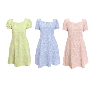 POKEE PUFFY DRESS เดรสสั้นแขนตุ๊กตา🧸✨(อก33-34”เอวได้ถึง31”)(แจกโค้ดในเเชท)