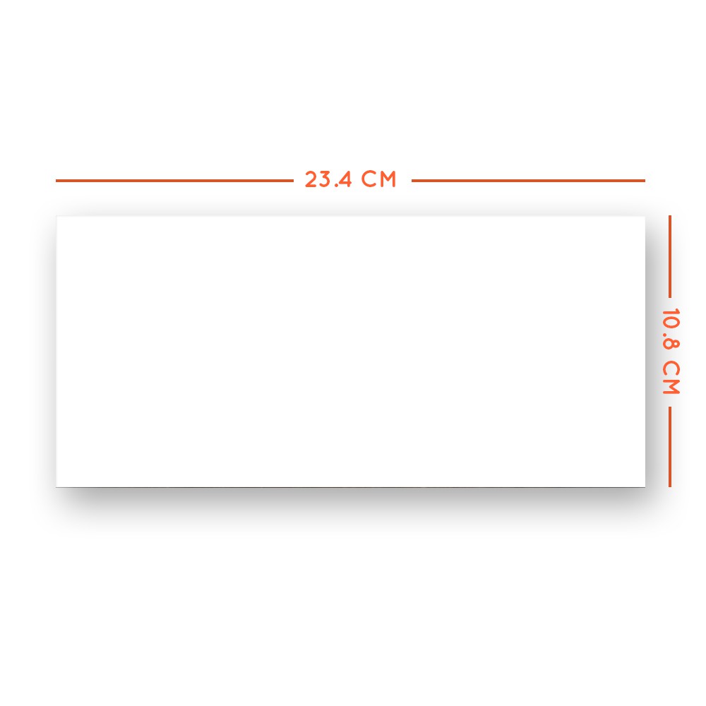 ซองจดหมาย ขนาด 4.25x9.125 นิ้ว สีขาว