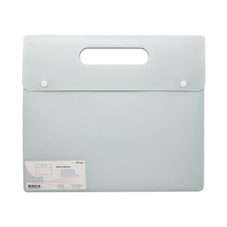 แฟ้มพลาสติกกระดุมมีหูหิ้ว A4 สีฟ้า เหวินกู่ WG-031/Plastic file folder with handle A4 Blue Guo WG-031