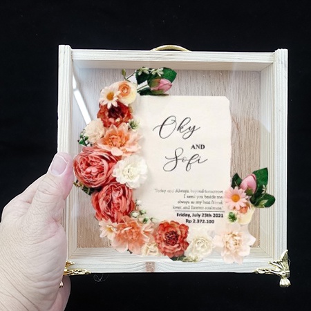 ️FRAME Duit Hantaran Kahwin / Frame duit mas kahwin/7X7INCH