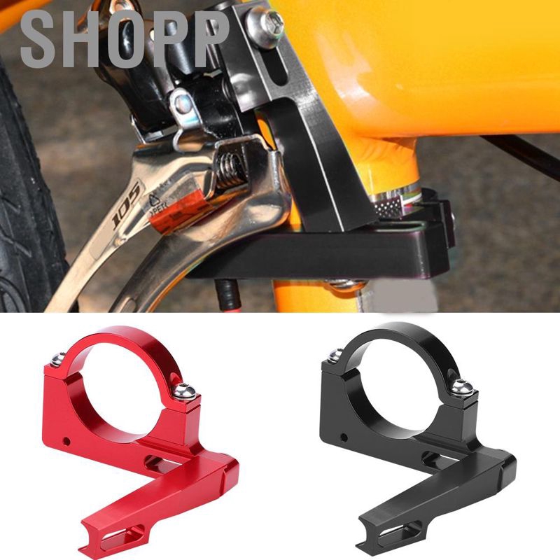[READY STOCK] High Quality Foldable Bike Front Derailleur Conversion Adapter Clamp Black Red
