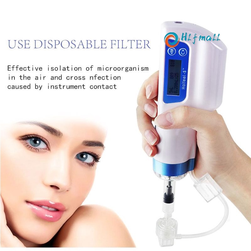 Hydrolifting Gun เกาหลี Mesotherapy Haifeel-s แรงดันลบ Meso Gun Mesotherapy Hydrolifting หัวฉีดน้ําอุปกรณ์ความงาม
