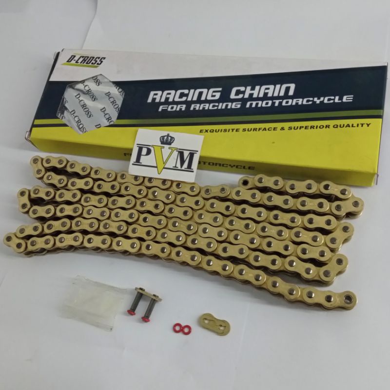 โซ่ 428HPO 140L สําหรับมอเตอร์ไซค์ / โซ่โอริงทอง KLX D-TRACKER / โซ่โอริงทอง CRF / โซ่โอริงทอง D-CRO