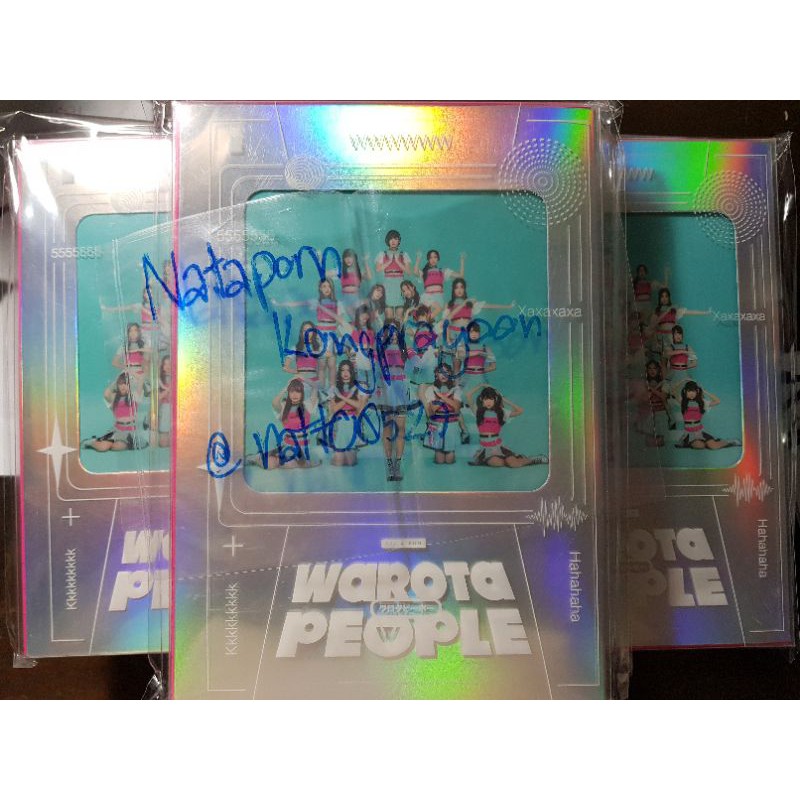BNK48 3rd Album Warota People แบบแกะแล้ว ไม่มีรูป ไม่มีการ์ด ไม่มีบัตร 2-shot