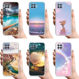 เคส Beautiful Scenery OPPO F17/A73/A93/F17 Pro/Reno 4 lite/Reno 4F case Soft TPU เคสซิลิโคนอ่อนนุ่ม Transparent Painting Phone Cover