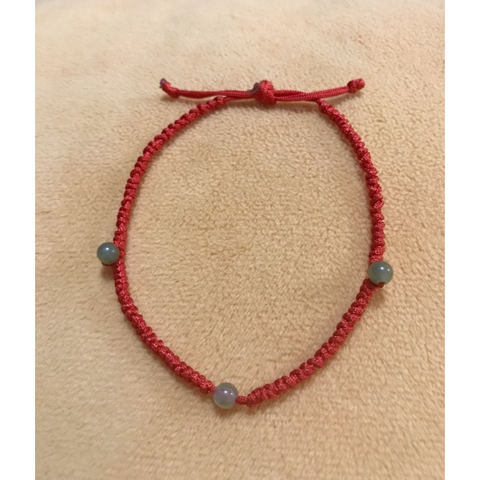 Handmade Anklets หยกหยกโกเมน