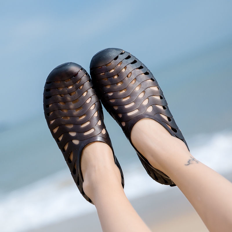 รองเท้าแตะ กันลื่น ทนต่อการสึกหรอ เหมาะกับเดินชายหาดกลางแจ้ง สําหรับผู้ชาย - รูปที่ 3