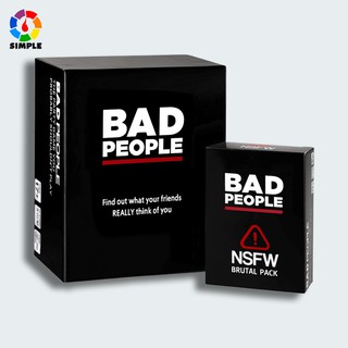 การ์ดเกม Bad People เกมพื้นฐาน ครบชุด พร้อมส่วนขยาย NSFW