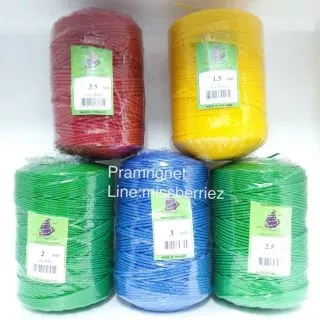 เชือกไนล่อนเต็มลูก (0.6มิล-3.5 มิล) เกรดA(ตราเรือใบ)
