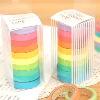 เทปเรนโบว์ เทปสายรุ้ง เทปไล่สี masking tape