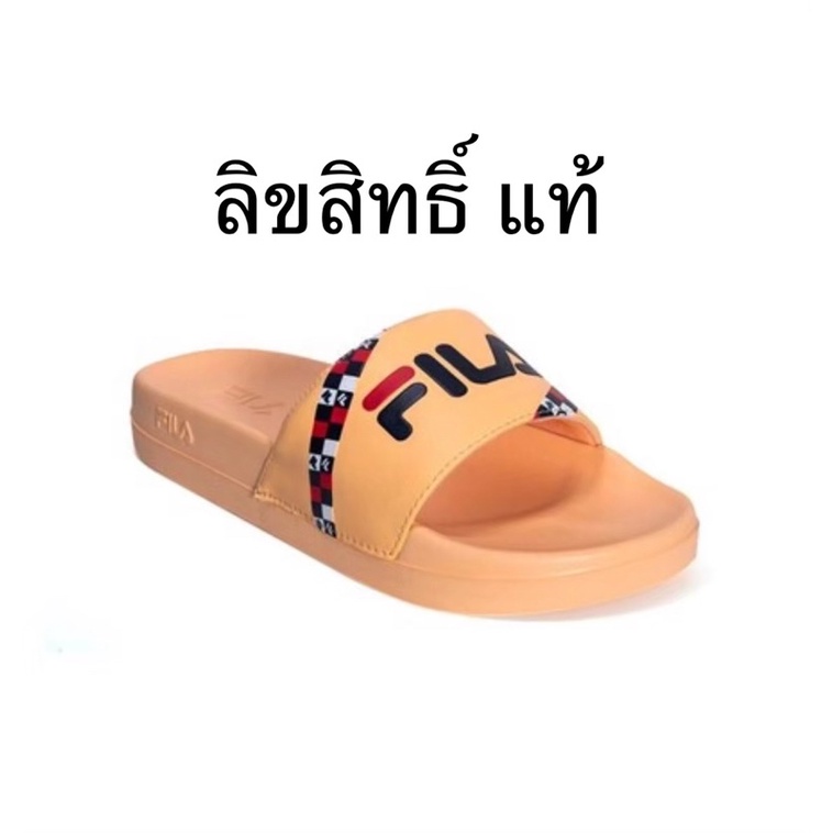 รองเท้าแตะ ผู้หญิง FILA แท้ 💯 พื้นหนานุ่ม สีส้ม พาสเทล ราคา 690 บาท size 9 รฝsupport หลังเท้านุ่มๆ🔥 พร้อมส่ง