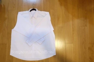 เสื้อนักศึกษาชายแขนยาว อก ถึง 66 นิ้ว ใหญ่มากๆ รอบคอใหญ่ 20-21 นิ้ว ติดกระดุมคอได้