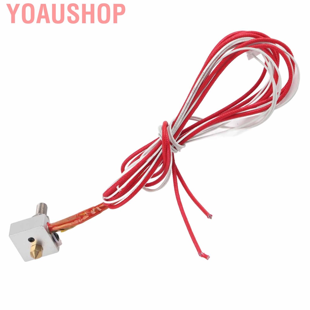 Yoaushop Hot End MK8 Extruder สำหรับ 3D เครื่องพิมพ์ Hotend หัวฉีด 0.4 มม. Anet A8 I3 Part