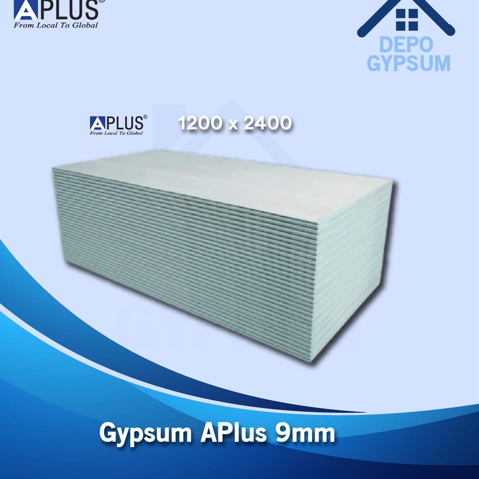 ถูกใจที่สุด.. กระดานยิปซั่ม Aplus 09 มม. 1200x2400 | กระดานยิปซั่ม Aplus หนา 9 มม