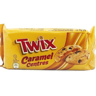 🔥ยอดนิยม!! Twix  Soft Centres Caramel Biscuits บิสกิต ผสม ช็อคโกแลตชิพ สอดไส้ คาราเมล144 กรัม คุณภาพระดับพรีเมี่ยม