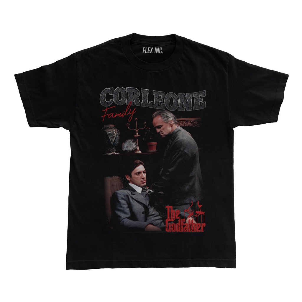 เสื้อยืด พิมพ์ลาย The Godfather Vito Michael Corleone โอเวอร์ไซซ์ สไตล์วินเทจS-5XL