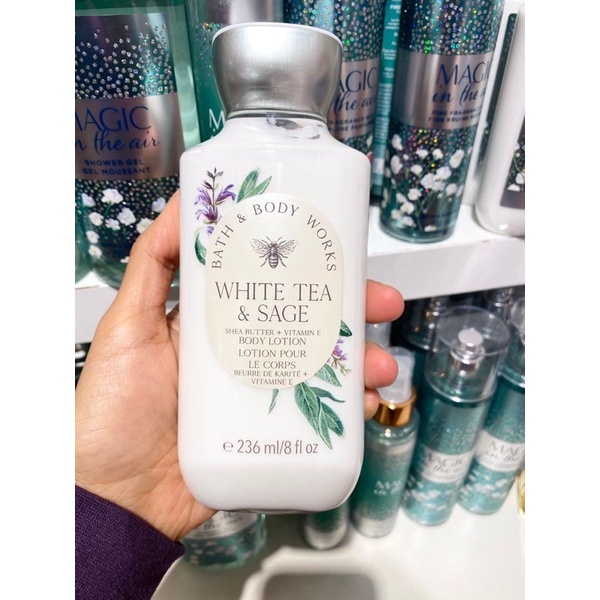 Bath Body Works WHITE TEA SAGE Body Lotion 236ml. ของแท้ 1993sarahayo ThaiPick
