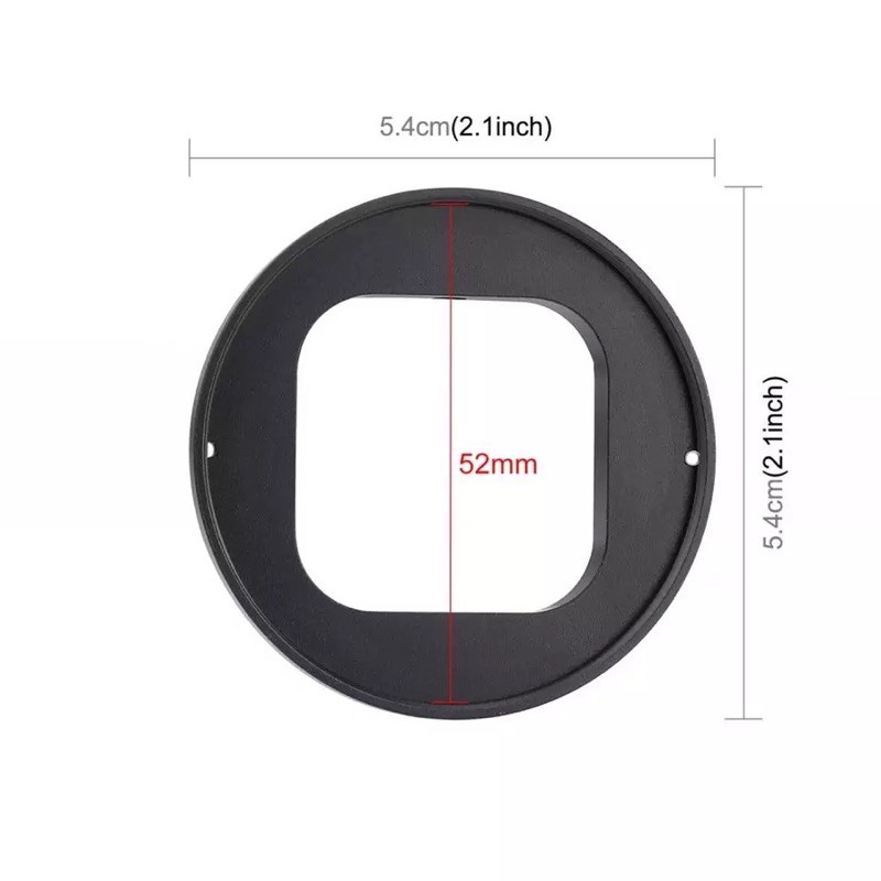 PULUZ Gopro 12 11 10 9 ขนาด 52mm UV Lens Filter + Adapter Ring for GoPro HERO 9 10 11 12 Black