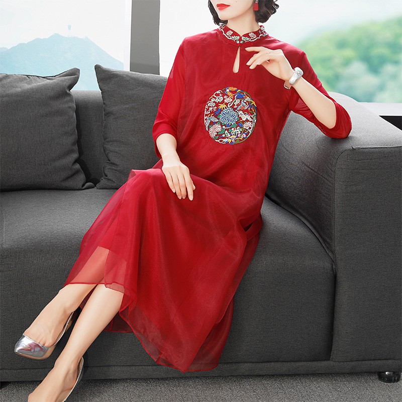 Zen Tea ชุดเดรสสําหรับสตรีทรงหลวม 36116 society777s.th ThaiPick