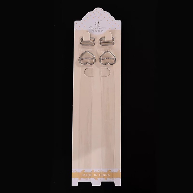 ♥️สายเสื้อในแบบใส เหล็กปรับรูปหัวใจ - รูปที่ 4