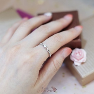 JEWELLYN Lyra Ring แหวนเพชรCZ ก้านโซ่