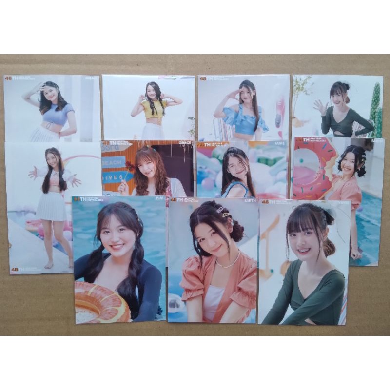 BNK48 - Photoset 48th New Year Festival 2022 Summer ใบเศษ รุ่น 3 hoop fame yayee pim mean monet