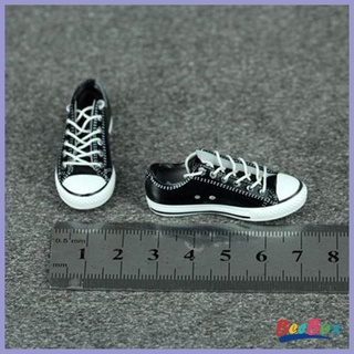 1/6 Males Trendy White Canvas Shoes Flats Sneakers 12" Figure Accessories