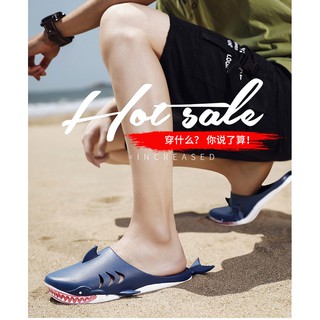 รองเท้าแตะฉลาม รองเท้าลุยน้ำ รองเท้าชายหาด รองเท้าแตะชายหาด Adult Shark Sandals รองเท้าแตะ shark flip flop Aqua Shoes