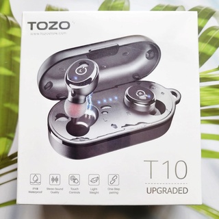 หูฟังไร้สาย พร้อมเคสชาร์จไร้สาย สำหรับกีฬา T10 Bluetooth Upgraded 5.3 Wireless Earbuds with Deep Bass for Sport (TOZO®)