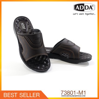 รองเท้าแตะผู้ชาย ADDA รุ่น 73801-M1 ลำลองแบบสวม งานแตะเพื่อสุขภาพ พื้นนุ่ม   (ไซส์39-43)