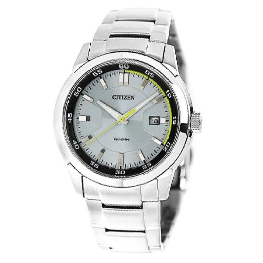 CITIZEN Eco-Drive Analog Grey Dial Men's Watch รุ่น BM7140-54A - Silver