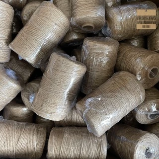 เชือกปอ/ป่าน ความยาวประมาณ 100 เมตร ขนาดประมาณ 2 mm สำหรับผูกกล่องของขวัญ-ของชำร่วย/กล่องพัสดุ