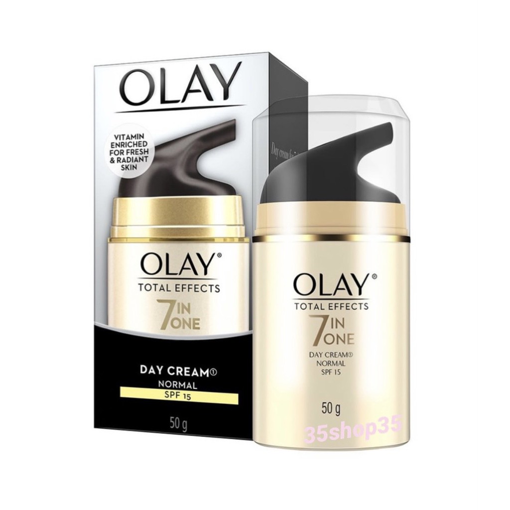 50 g. ผลิต 03/22 โอเลย์ โททัล เอฟเฟ็คส์ 7 อิน 1 เดย์ครีม นอร์มัล Olay Total Effects 7 In One Day Cream Normal SPF15 ดำ #6