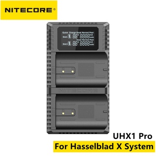 Nitecore Uhx1 Pro ที่ชาร์จกล้องแบบ Dual Slot สําหรับระบบ Hasselblad X รุ่น: X1D 50C, X1D Ii 50C