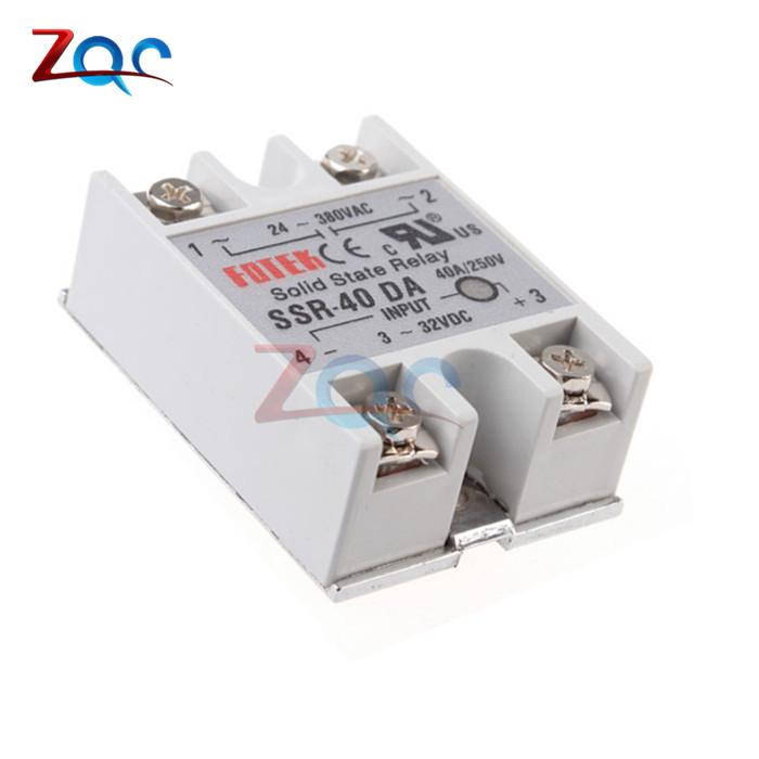 24 V - 380 V 40a 250 V Ssr - 40 Da Solid State 3-32 V Dc To Ac 40a