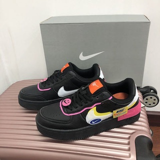 NK AF1 air force 1 macaron สนีกเกอร์เย็บหน้ายิ้มต่ำ