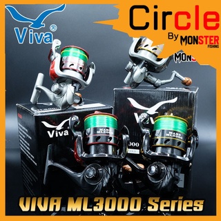 รอกตกปลา รอกสปินนิ่ง VIVA รุ่น ML3000 Series (BLACK GOLD , GREY GOLD , GREY RED , BLACK RED)