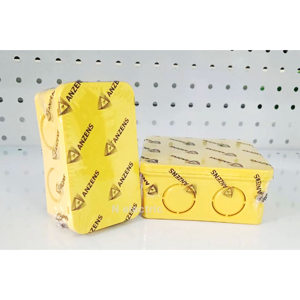 กล่องพักสายสีเหลือง 2x4",4x4"Anzens