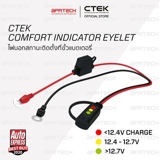 CTEK Comfort Indicator Eyelet [อุปกรณ์เสริมต่อกับเครื่องชาร์จ CTEK] [แบบมีไฟบอกสถานะ]