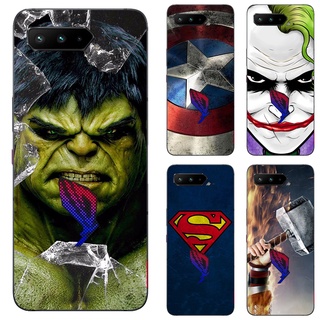 เคสโทรศัพท์ซิลิโคน TPU แบบนิ่ม ลายซุปเปอร์ฮีโร่ Marvel สําหรับ ASUS ROG Phone 5s Pro